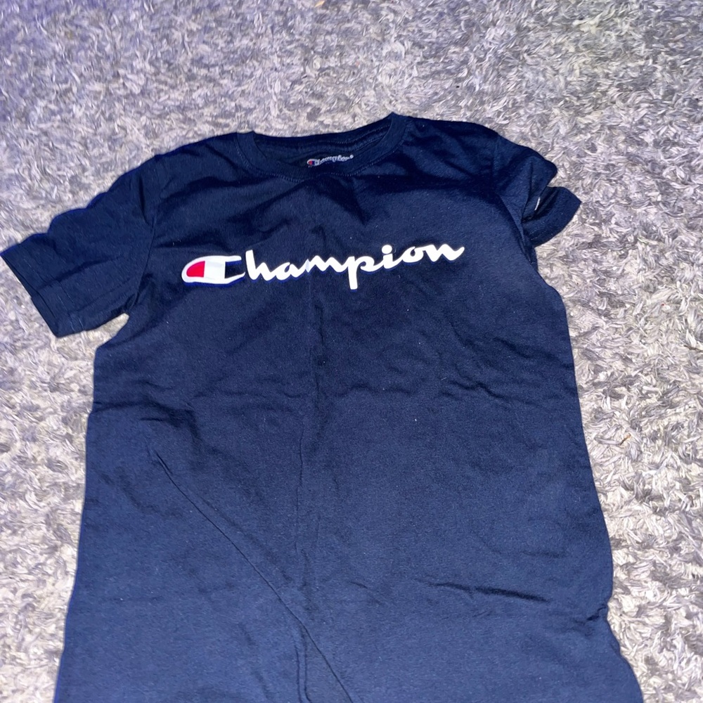Dark blue champion shirt